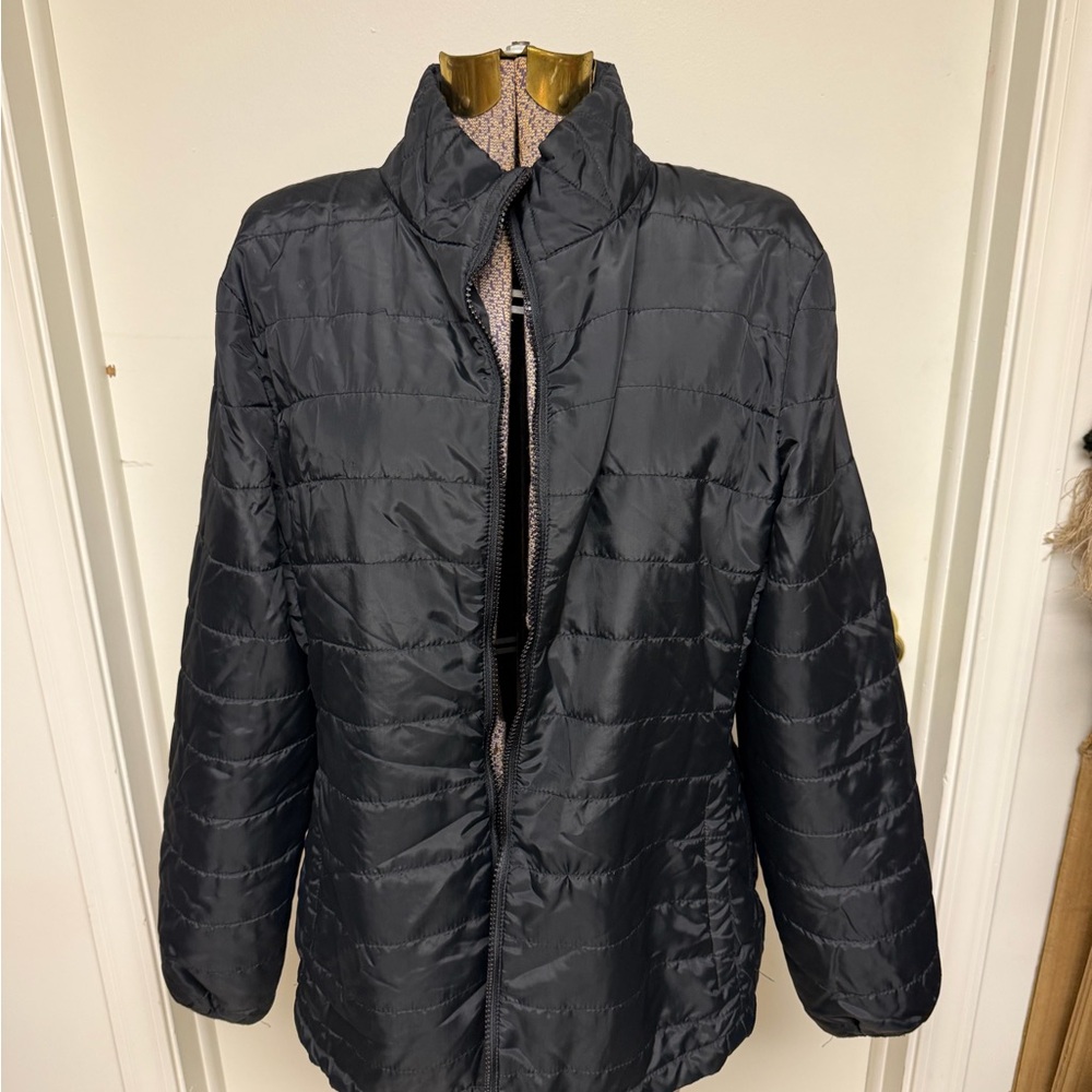 C9 32 Degrees Women’s XL Lightweight Quilted Puffer Jacket Black Packable Coat